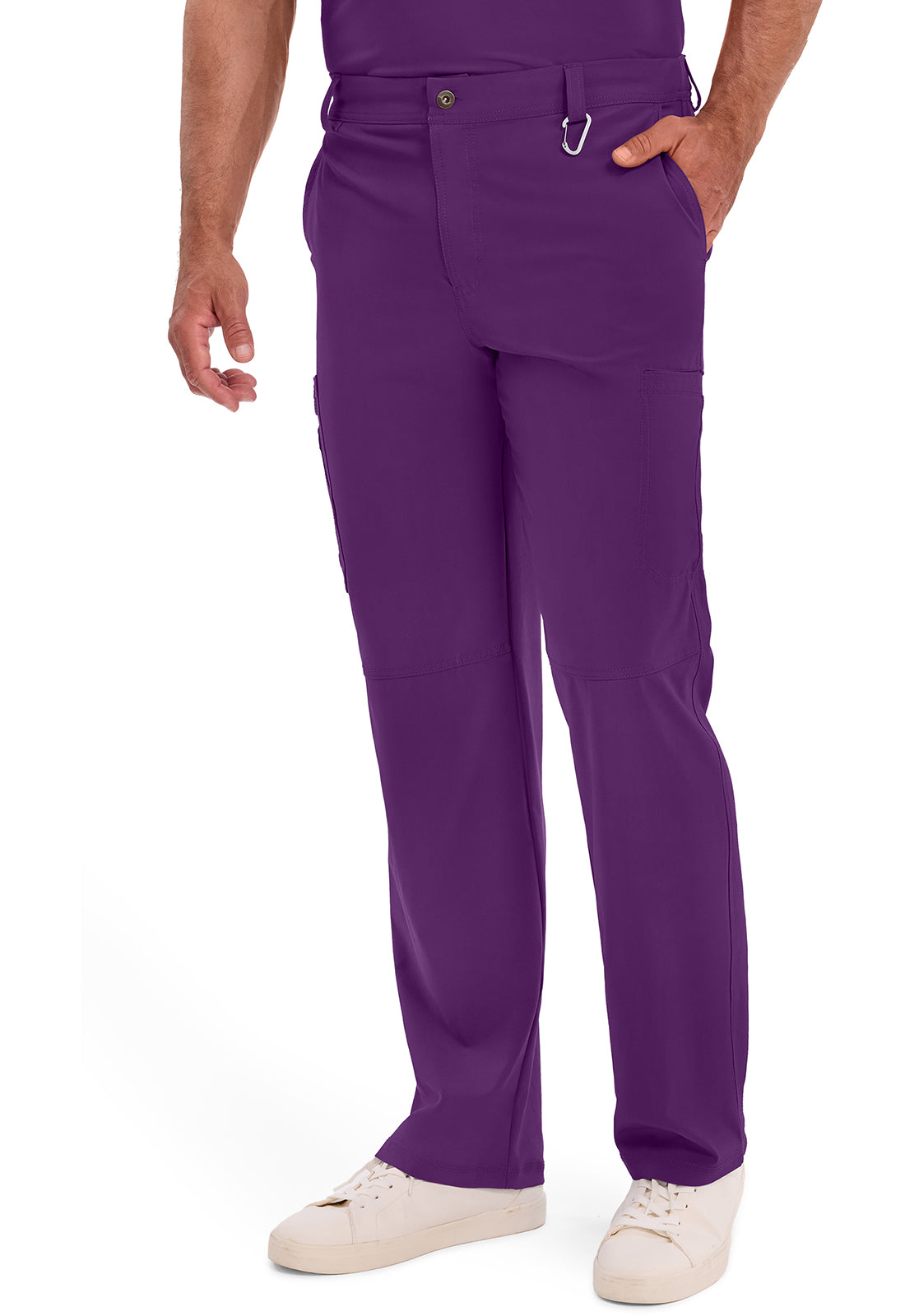 Infinity CK200A Men's Fly Front Scrub Pants Eggplant
