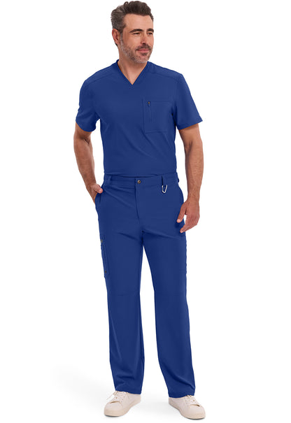 Infinity CK200A Men's Fly Front Scrub Pants Galaxy Blue