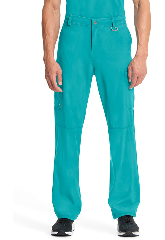 Infinity CK200A Men's Fly Front Scrub Pants Teal Blue