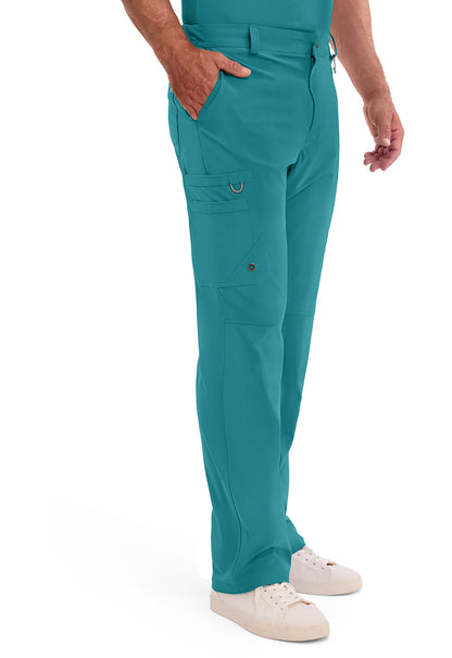 Infinity CK200A Men's Fly Front Scrub Pants Teal Blue