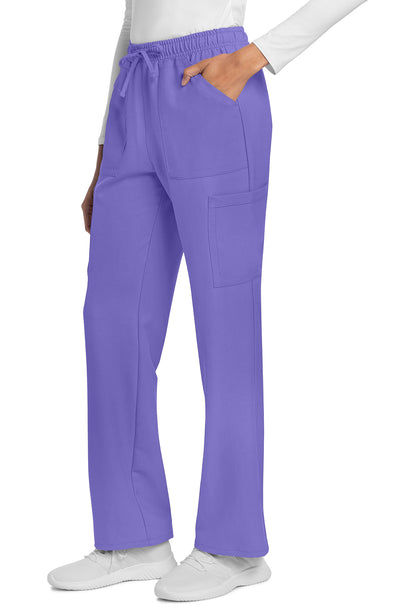 Originals Ultra CK272A Mid Rise Drawstring Trouser Cargo Pants Electric Lavender Model Image Right Side | Cherokee