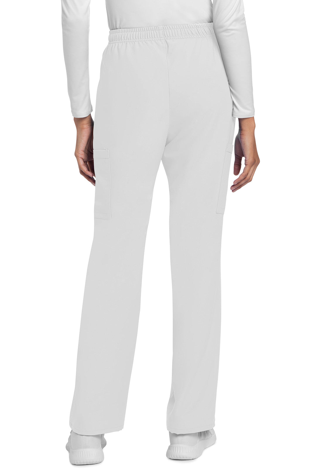 Originals Ultra CK272A Mid Rise Drawstring Trouser Cargo Pants White Model Image Back | Cherokee