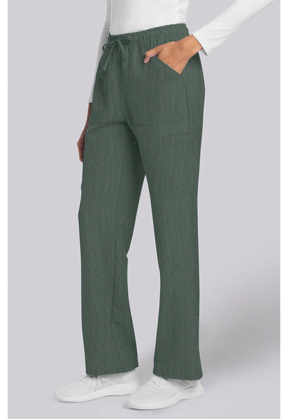 Workwear Originals Ultra CK272A Women's Straight Leg Trouser Scrub Pants Heather Forest Moss