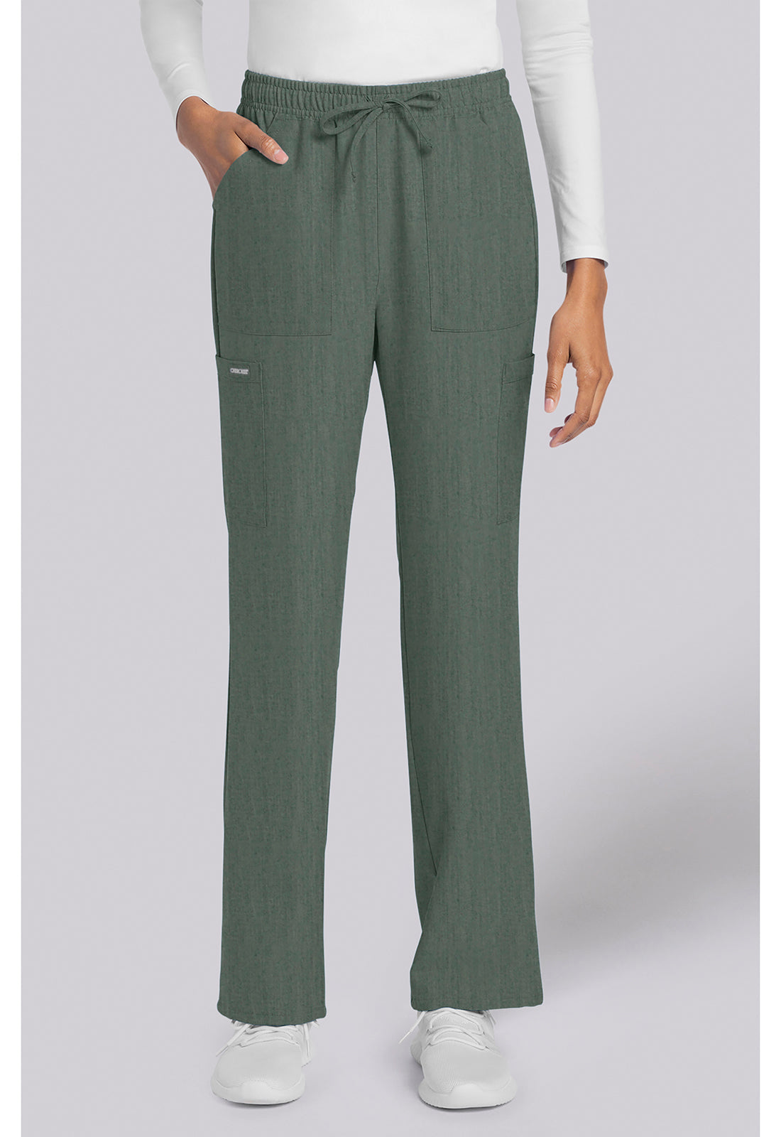 Workwear Originals Ultra CK272A Women's Mid Rise Drawstring Trouser Cargo Scrub Pants image 1
