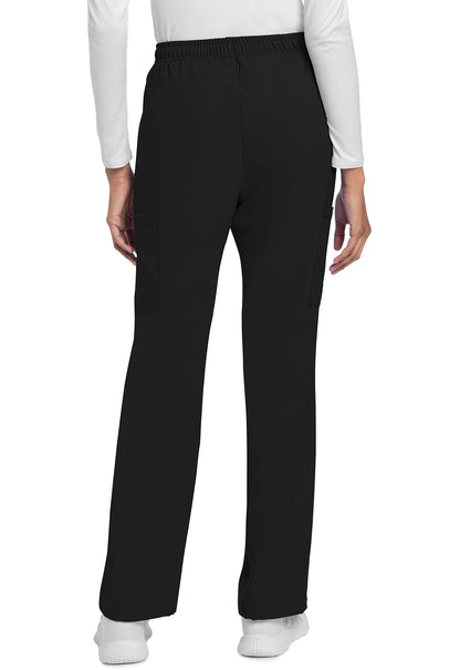 Workwear Originals Ultra CK272A Women's Mid Rise Drawstring Trouser Cargo Scrub Pants Black