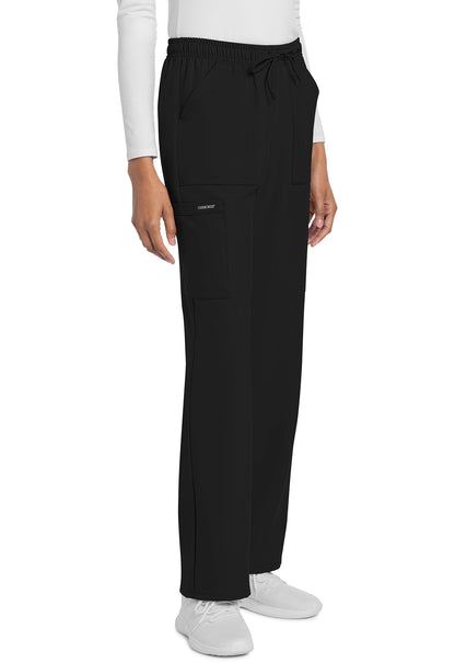 Workwear Originals Ultra CK272A Women's Mid Rise Drawstring Trouser Cargo Scrub Pants Black