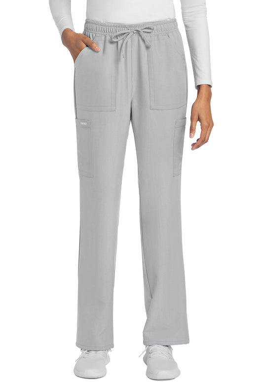 Workwear Originals Ultra CK272A Women's Mid Rise Drawstring Trouser Cargo Scrub Pants Grey