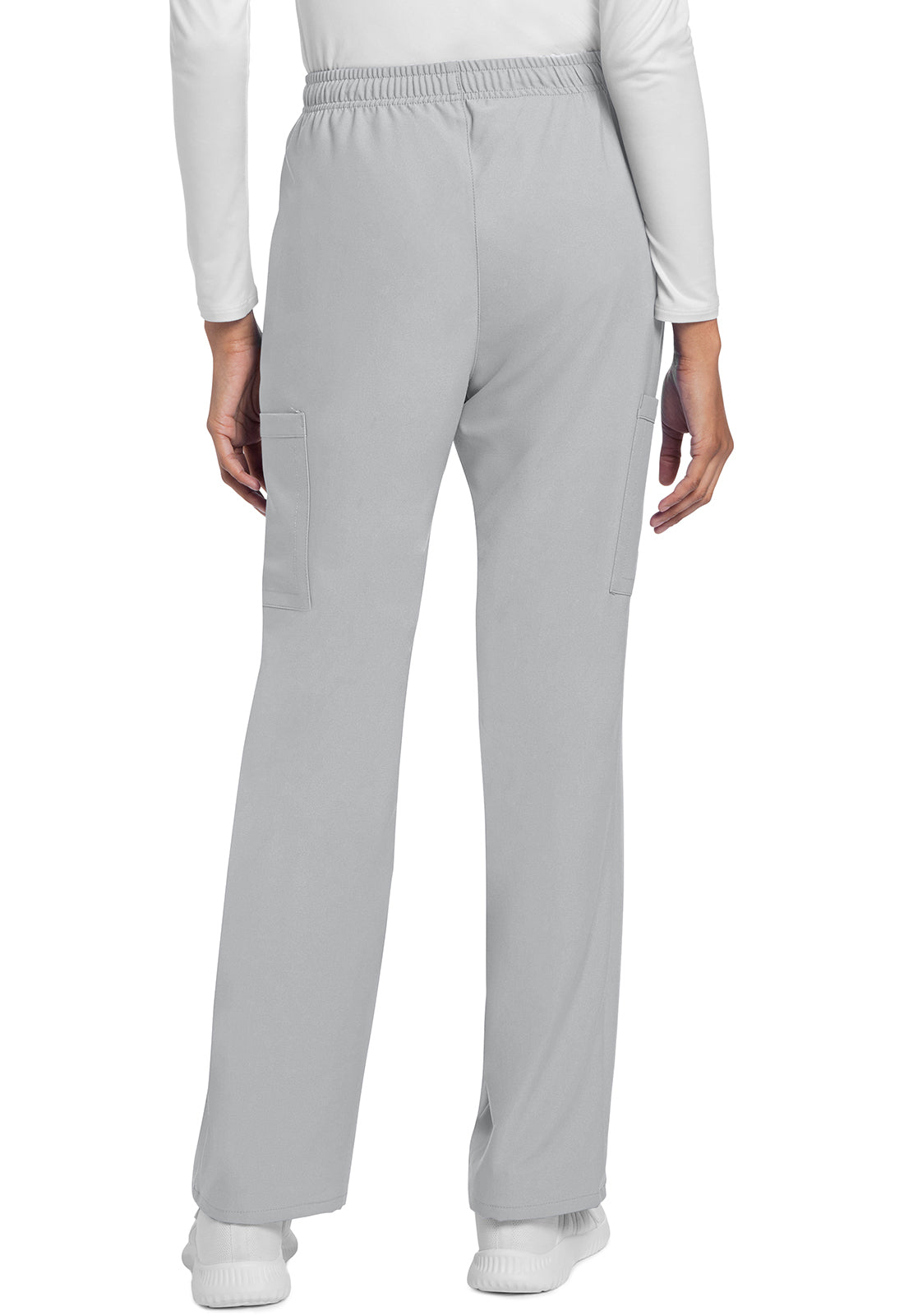 Workwear Originals Ultra CK272A Women's Mid Rise Drawstring Trouser Cargo Scrub Pants Grey