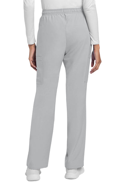Workwear Originals Ultra CK272A Women's Mid Rise Drawstring Trouser Cargo Scrub Pants Grey