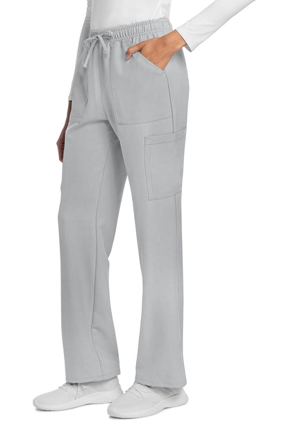 Workwear Originals Ultra CK272A Women's Mid Rise Drawstring Trouser Cargo Scrub Pants Grey