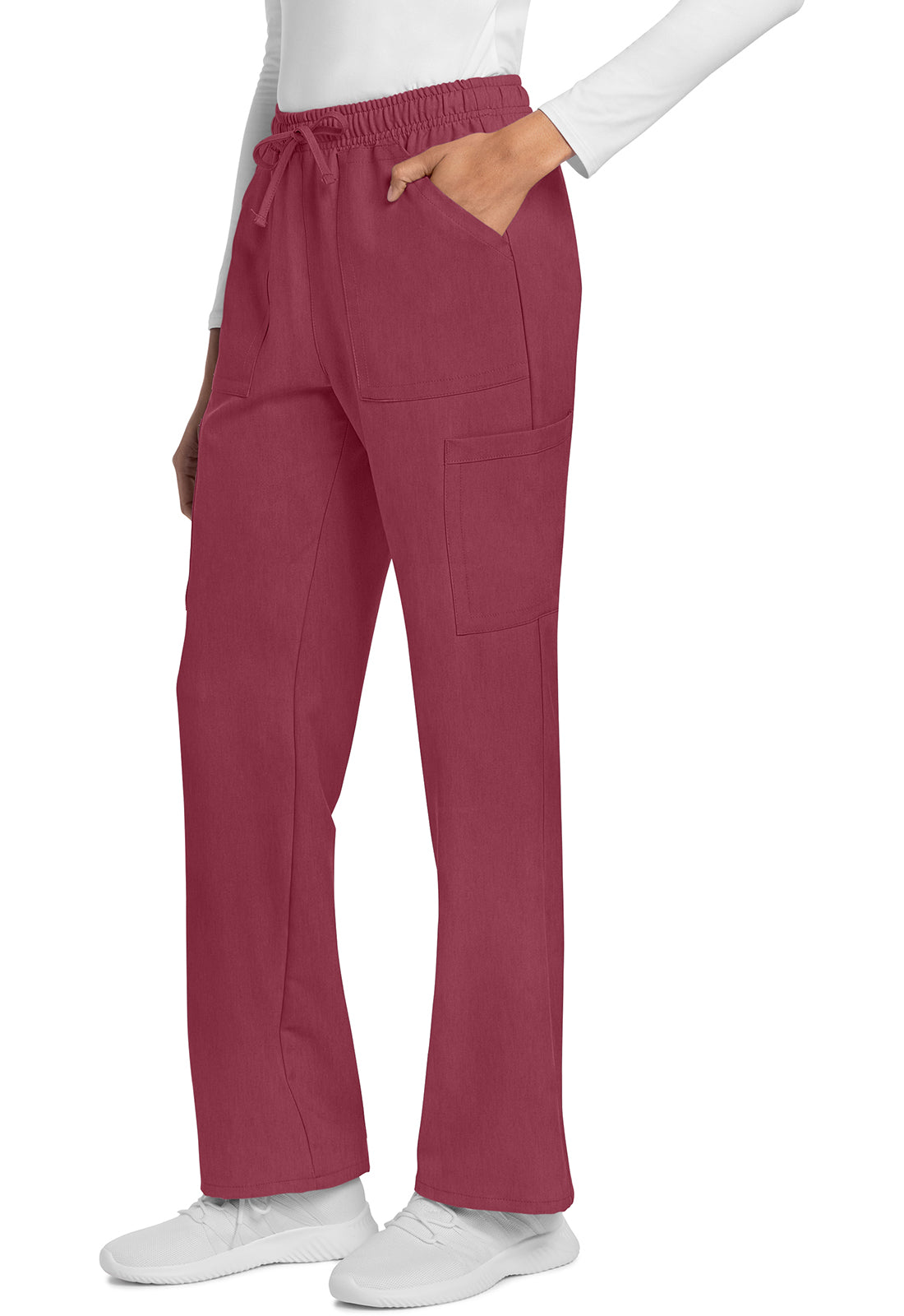 Originals Ultra CK272A Mid Rise Drawstring Trouser Cargo Pants Heather Cranberry