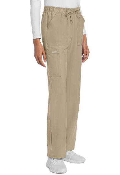 Workwear Originals Ultra CK272A Women's Mid Rise Drawstring Trouser Cargo Scrub Pants Khaki