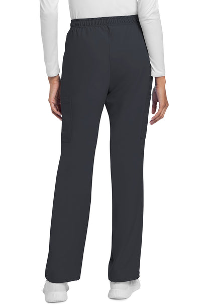 Workwear Originals Ultra CK272A Women's Mid Rise Drawstring Trouser Cargo Scrub Pants Pewter