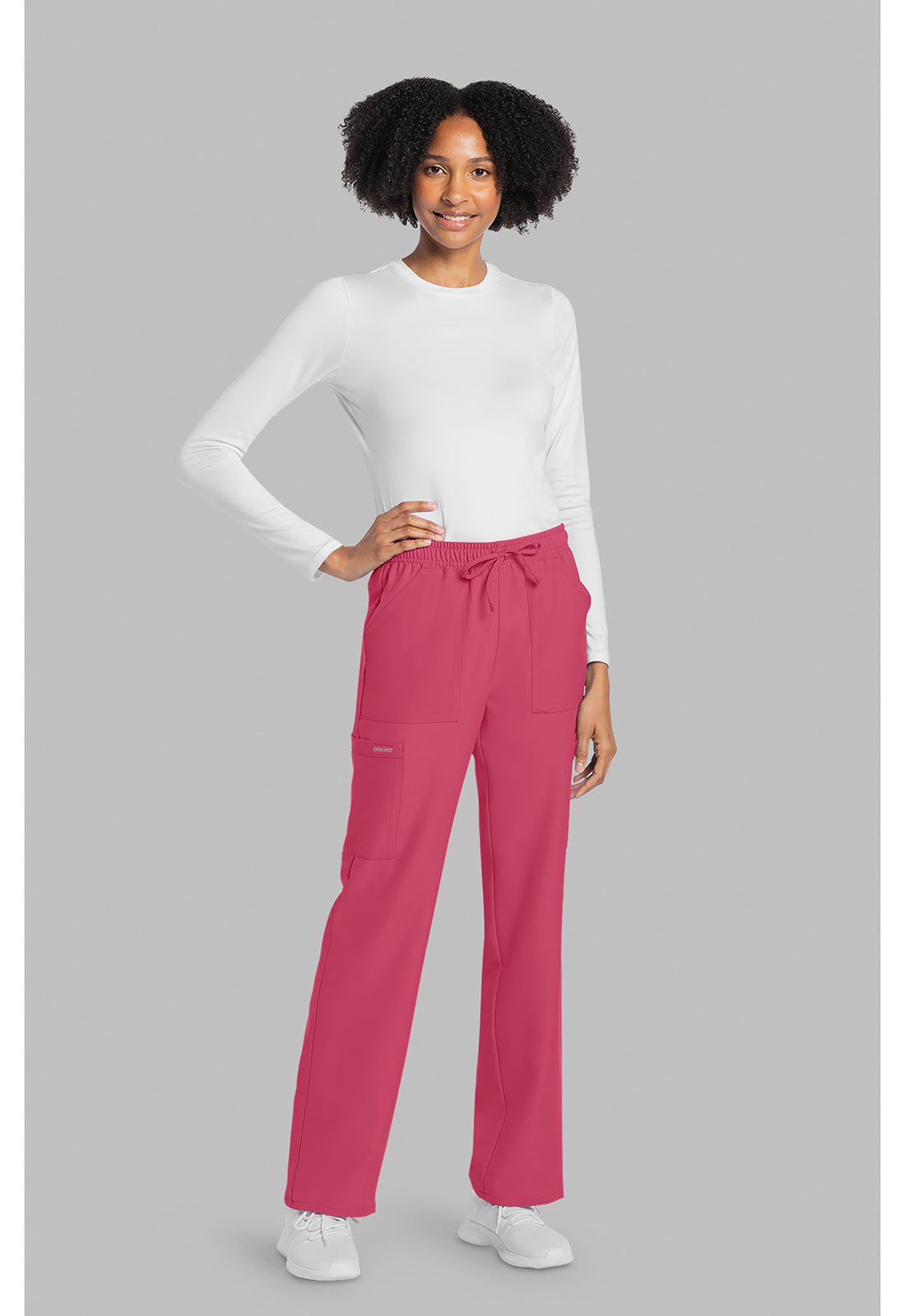 Workwear Originals Ultra CK272A Women's Mid Rise Drawstring Trouser Cargo Scrub Pants image 2