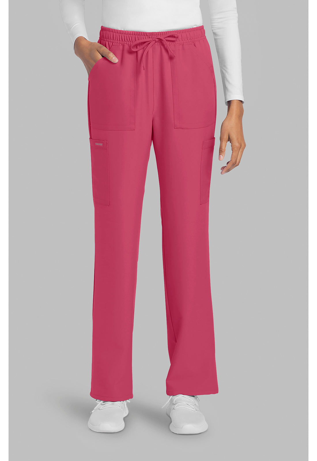 Workwear Originals Ultra CK272A Women's Mid Rise Drawstring Trouser Cargo Scrub Pants image 1