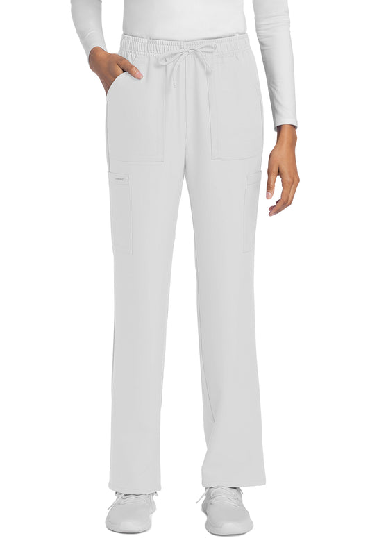 Workwear Originals Ultra CK272A Women's Mid Rise Drawstring Trouser Cargo Scrub Pants White