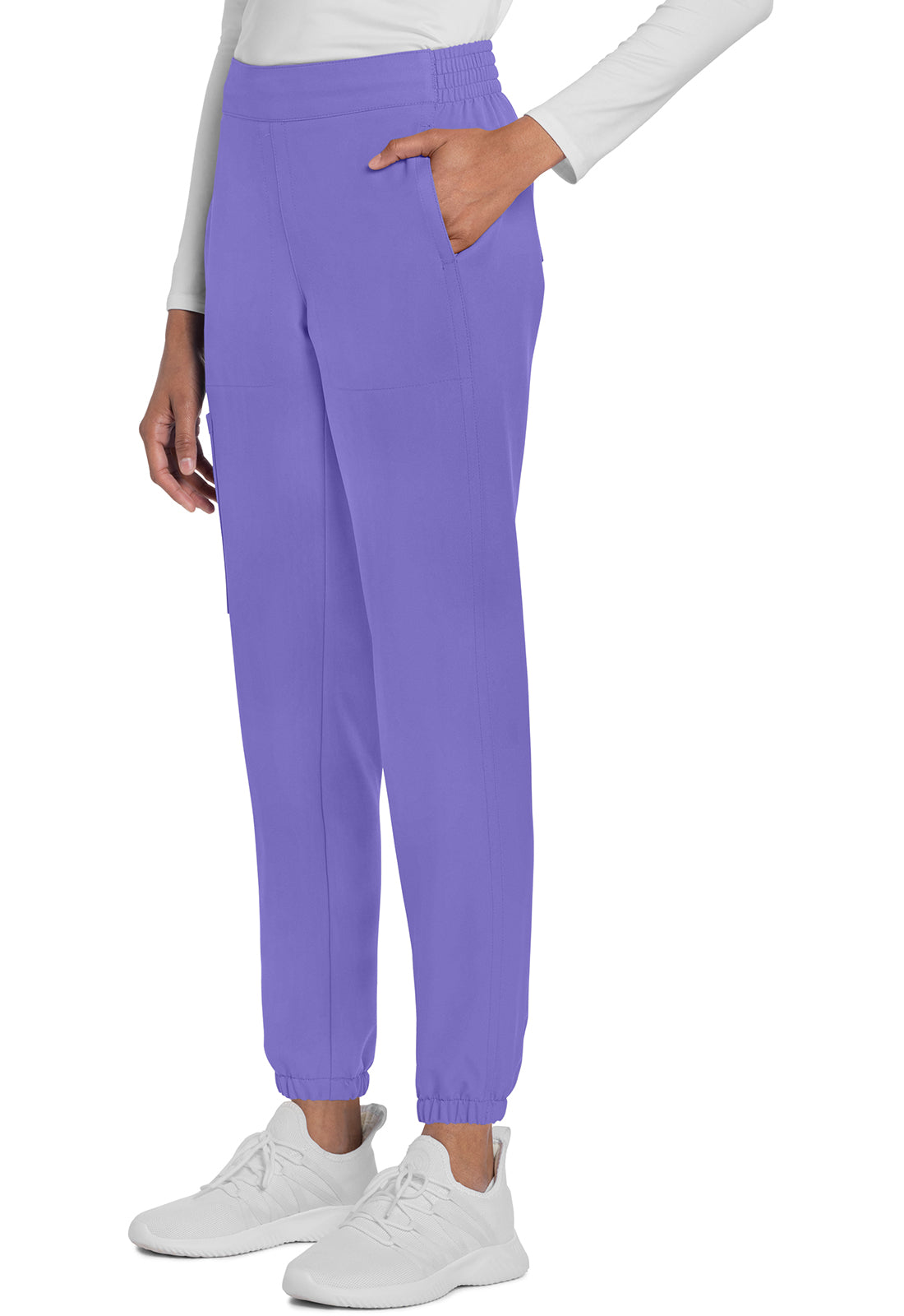 Originals Ultra CK273A Mid Rise Jogger Electric Lavender Model Image Right Side | Cherokee