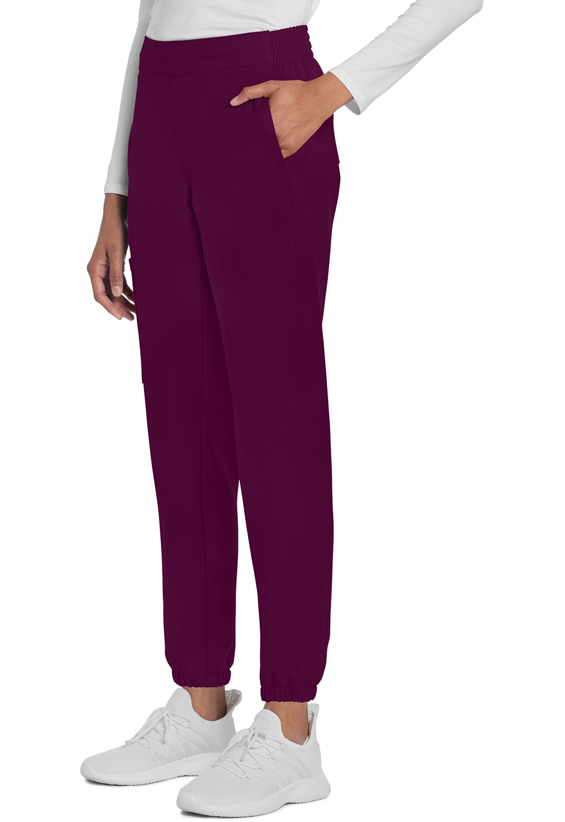 Originals Ultra CK273A Mid Rise Jogger Wine Model Image Right Side | Cherokee