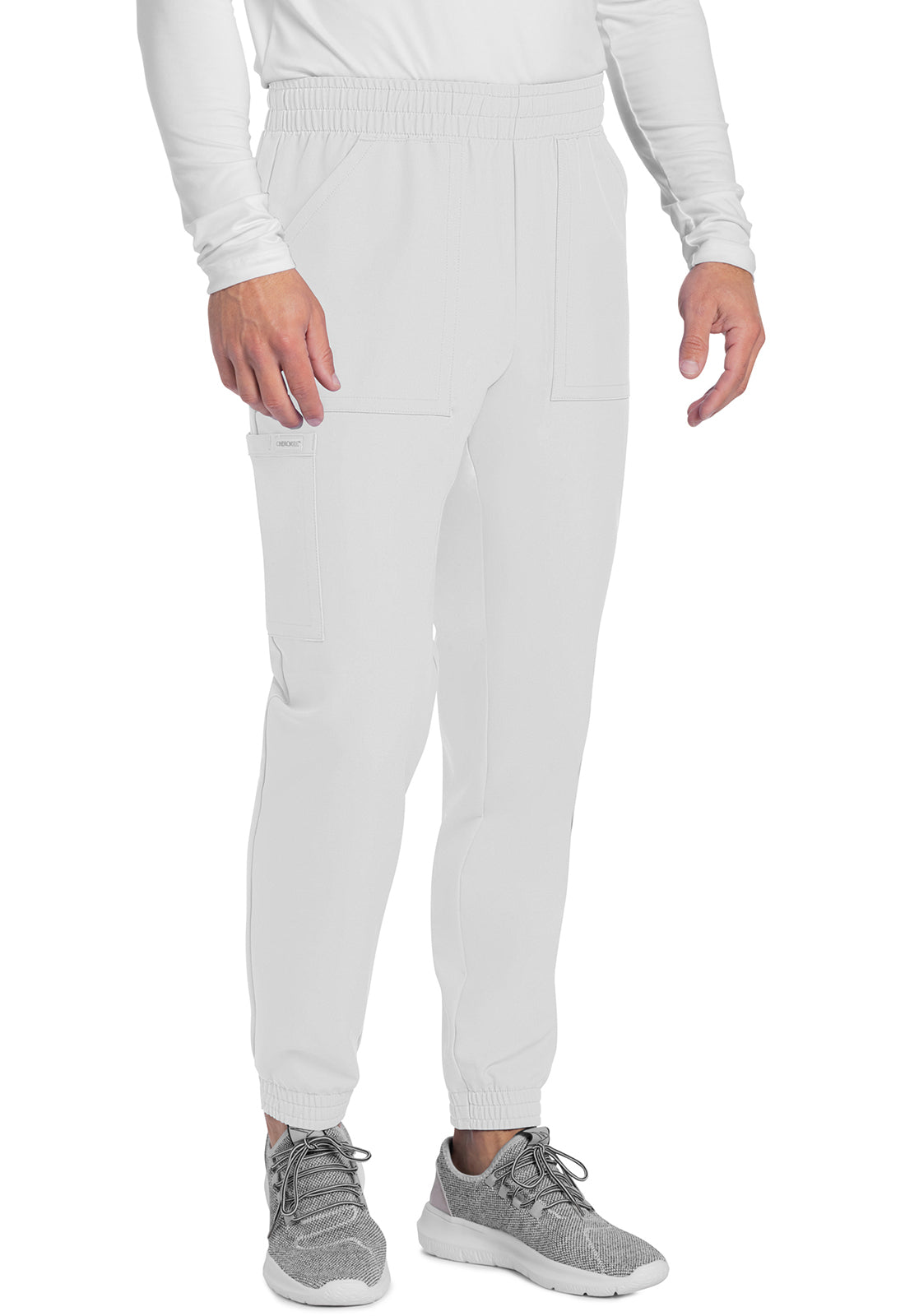 Originals Ultra CK278A Men's Mid Rise Jogger White Model Image Left Side | Cherokee