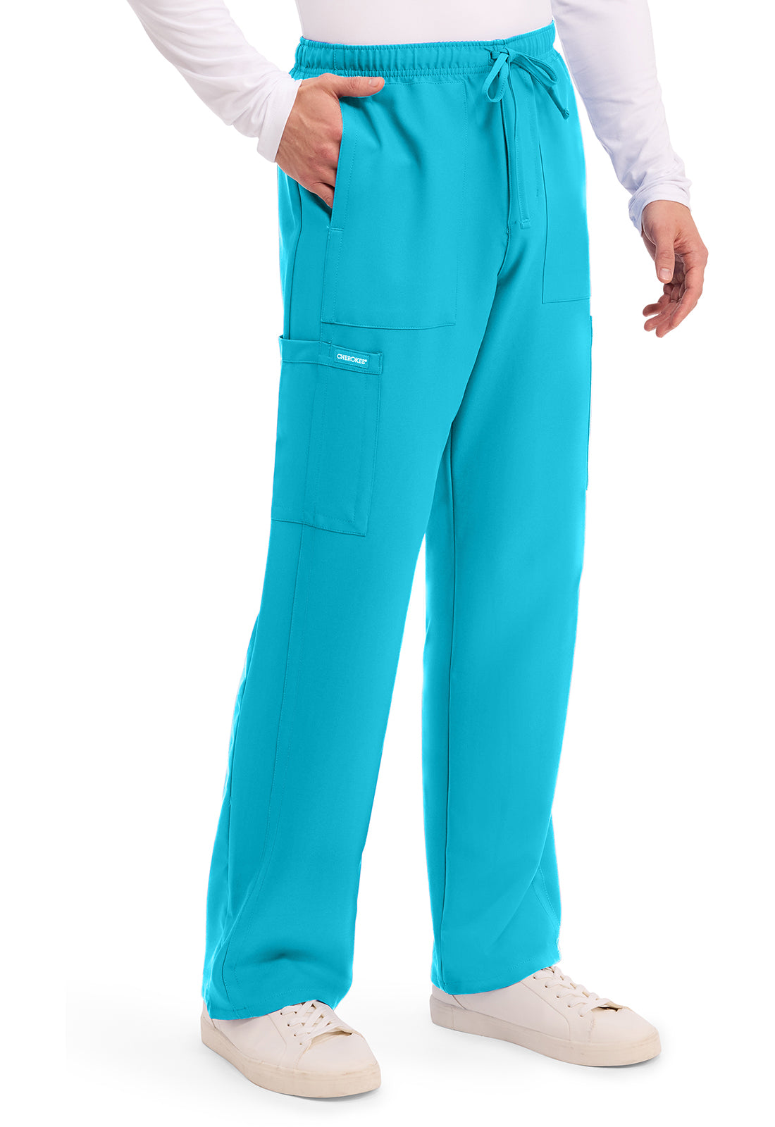 Originals Ultra CK279A Men's Mid Rise Zip Fly Straight Leg Pants Turquoise