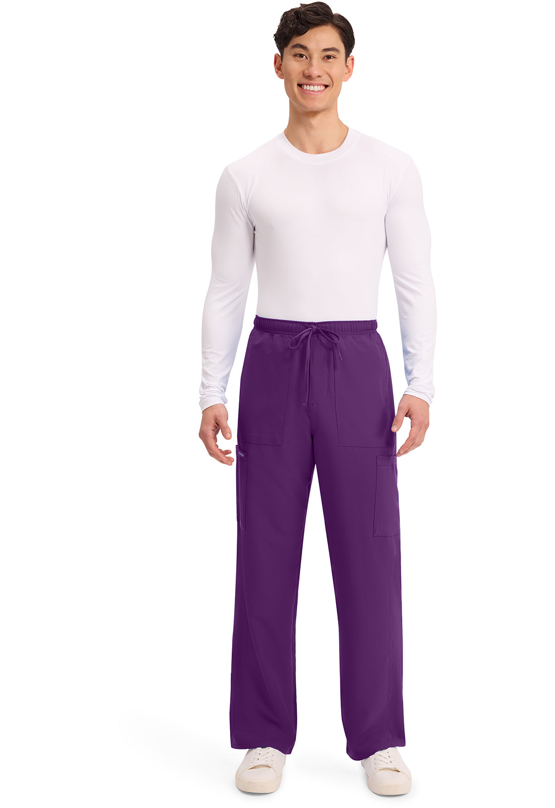 Originals Ultra CK279A Men's Mid Rise Zip Fly Straight Leg Pants Eggplant
