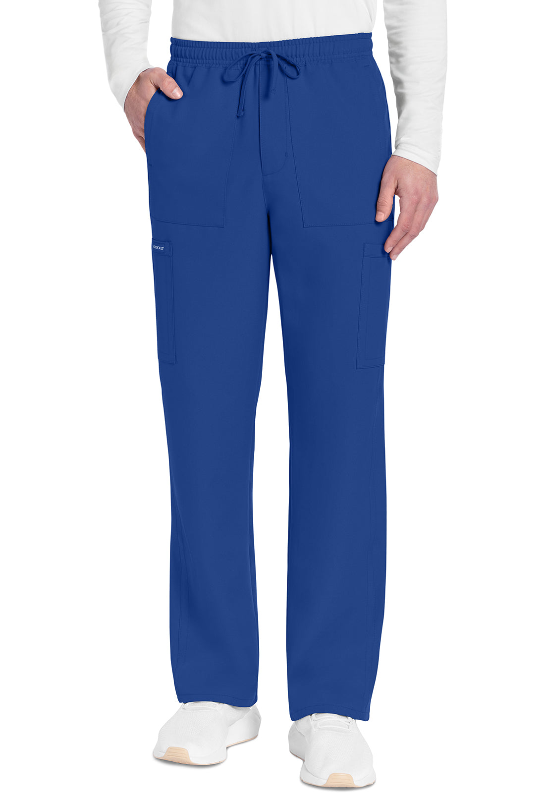 Originals Ultra CK279A Men's Mid Rise Zip Fly Straight Leg Pants Royal Model Image Front | Cherokee