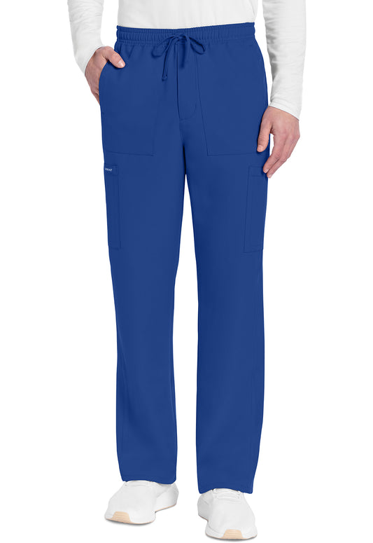 Originals Ultra CK279A Men's Mid Rise Zip Fly Straight Leg Pants Royal Model Image Front | Cherokee