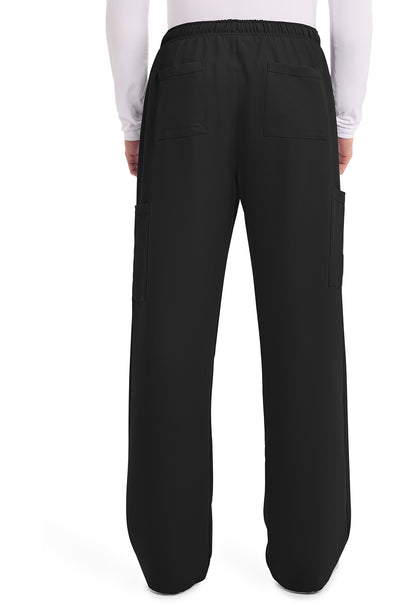 Workwear Originals Ultra CK279A Men's Mid Rise Zip Fly Straight Leg Scrub Pants Black