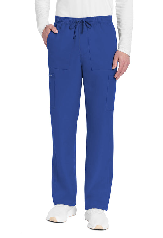 Workwear Originals Ultra CK279A Men's Mid Rise Zip Fly Straight Leg Scrub Pants Galaxy Blue
