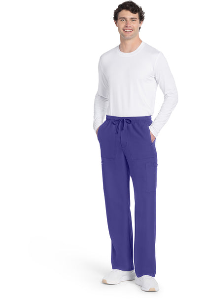 Workwear Originals Ultra CK279A Men's Mid Rise Zip Fly Straight Leg Scrub Pants Grape
