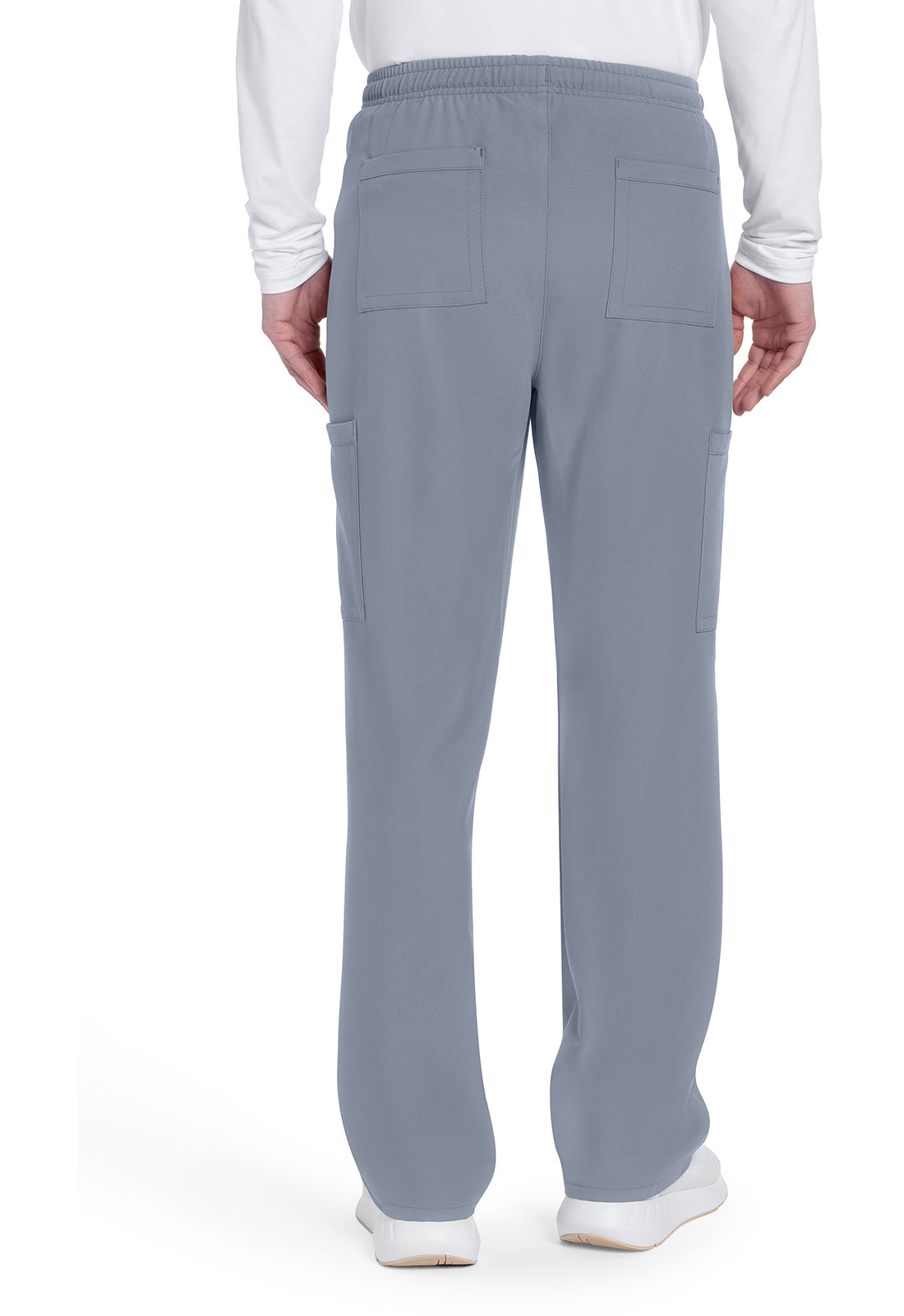Workwear Originals Ultra CK279A Men's Mid Rise Zip Fly Straight Leg Scrub Pants Grey