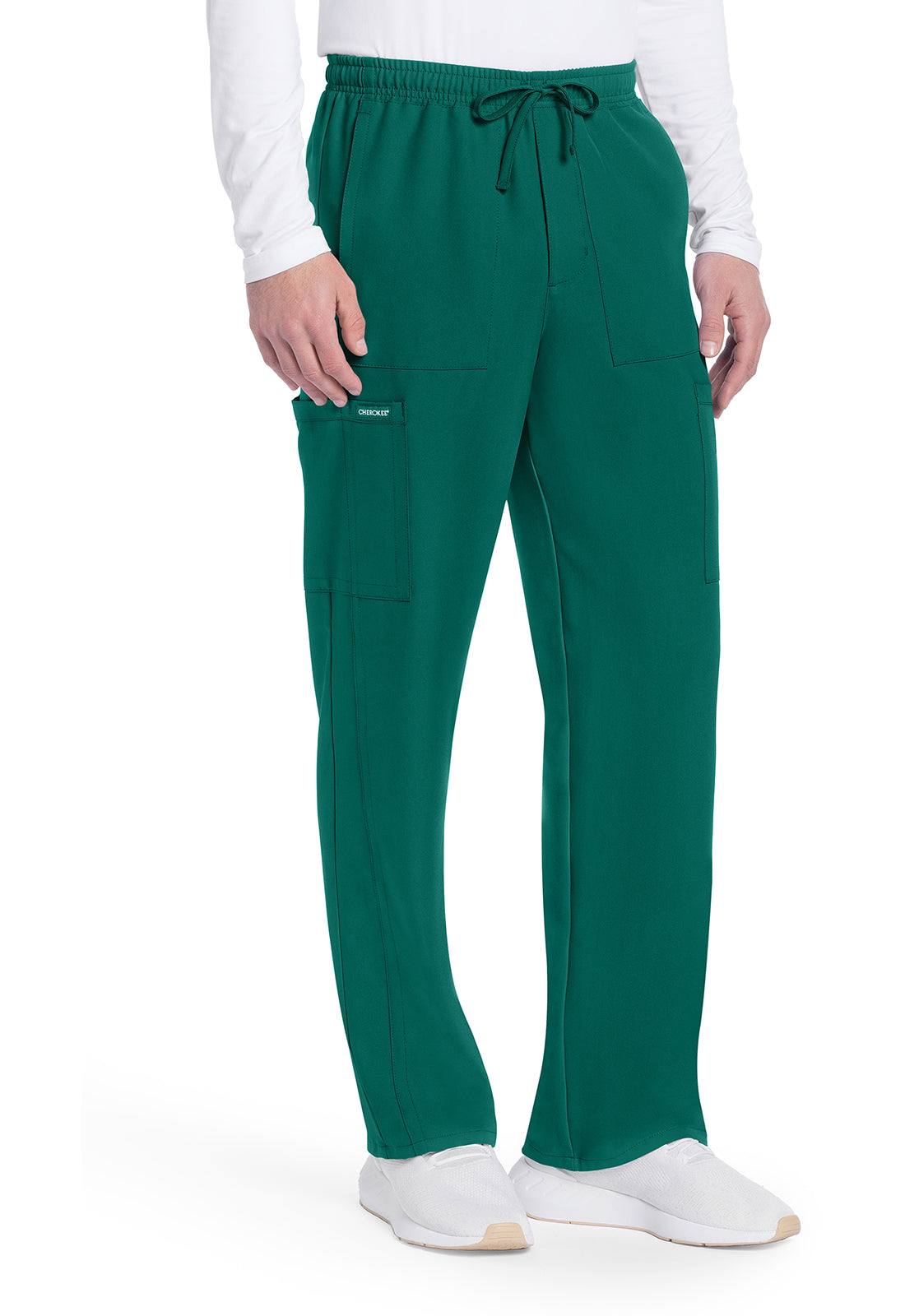 Workwear Originals Ultra CK279A Men's Mid Rise Zip Fly Straight Leg Scrub Pants Hunter Green