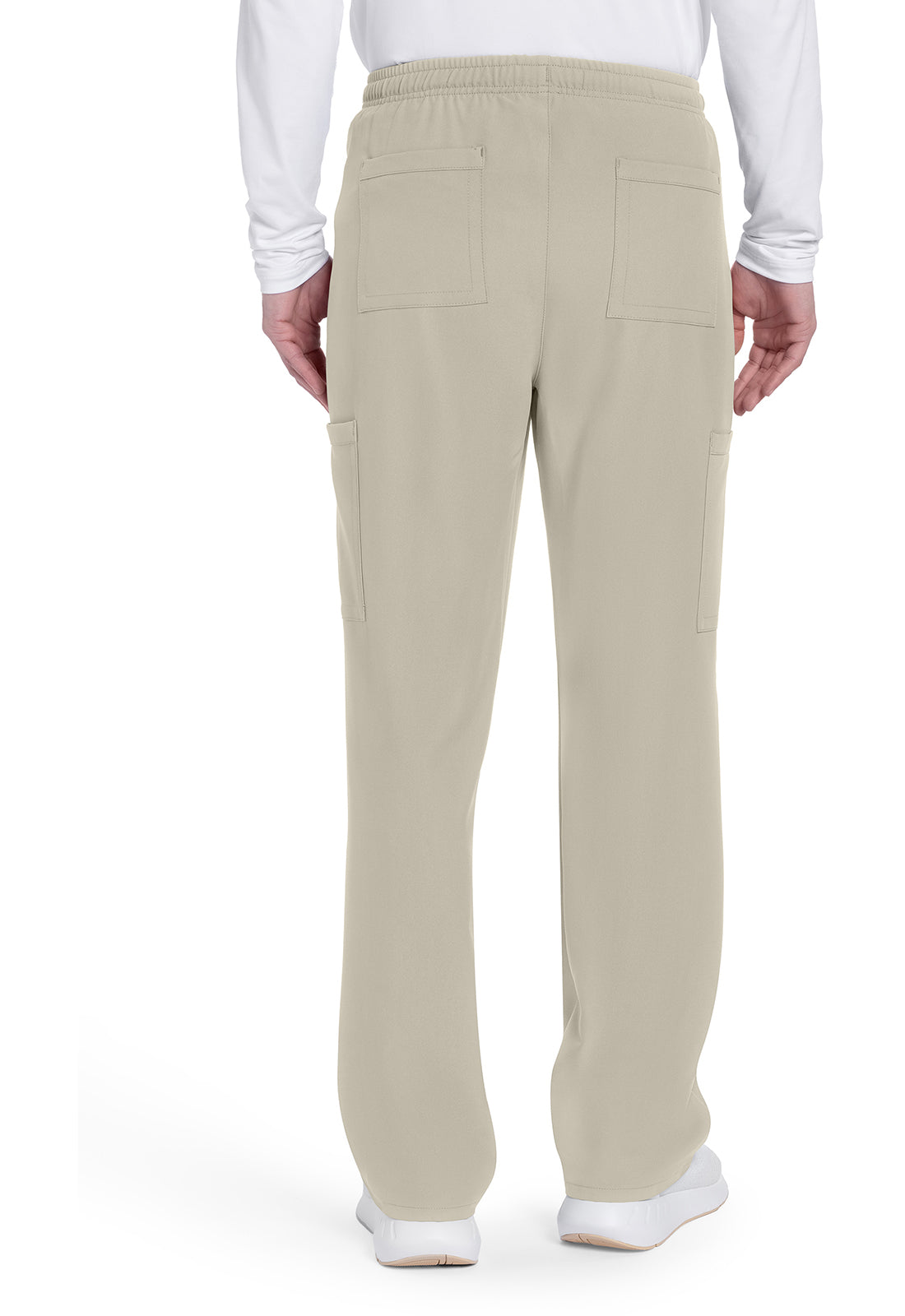 Workwear Originals Ultra CK279A Men's Mid Rise Zip Fly Straight Leg Scrub Pants Khaki