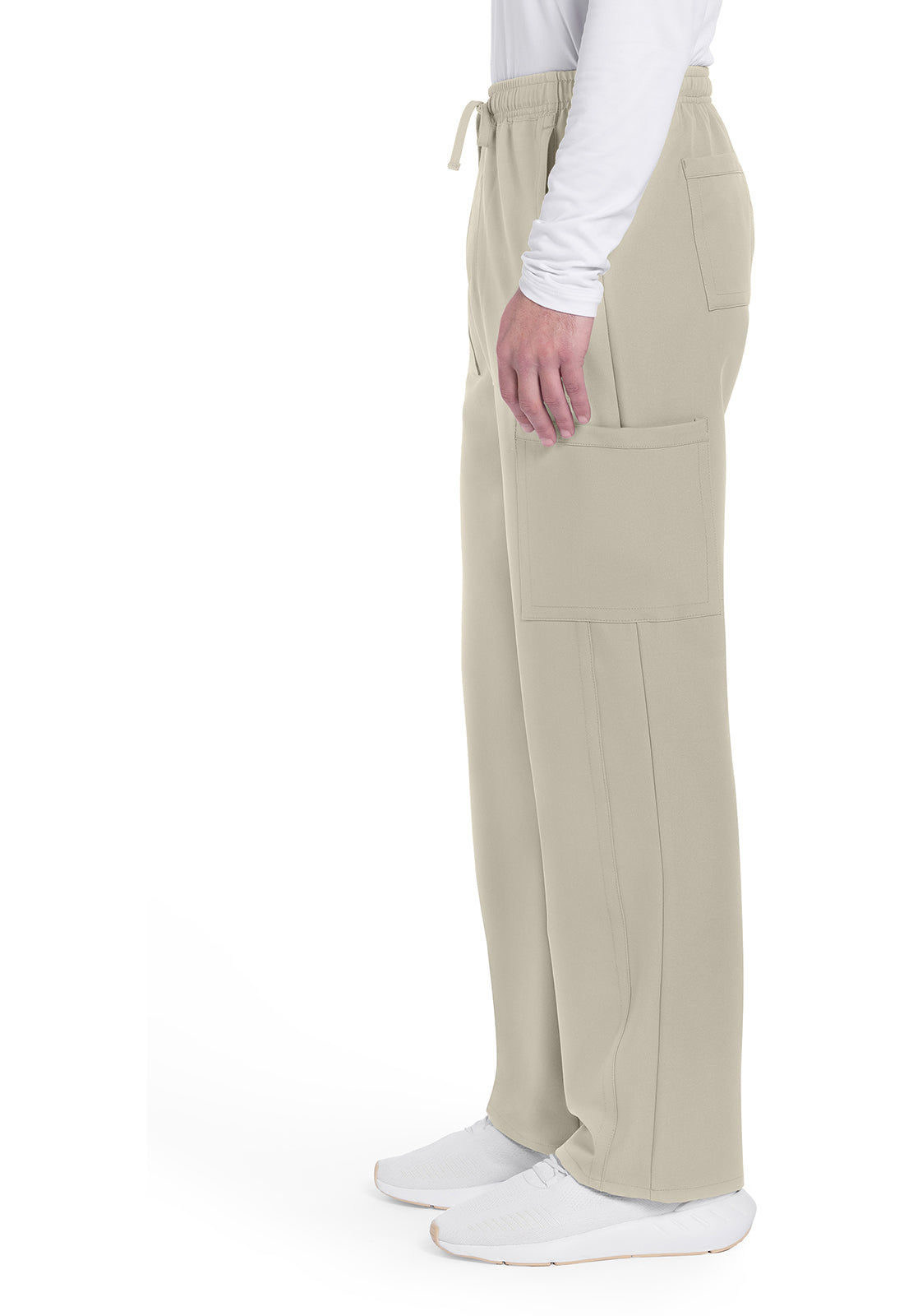 Workwear Originals Ultra CK279A Men's Mid Rise Zip Fly Straight Leg Scrub Pants Khaki