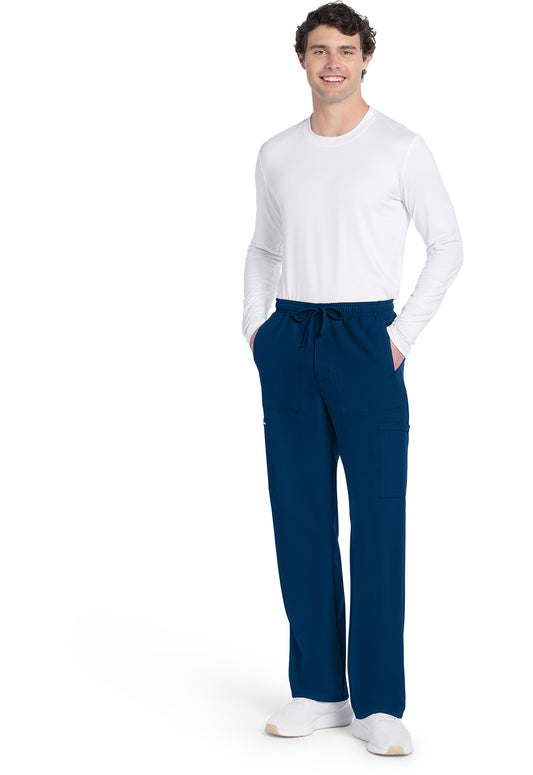 Workwear Originals Ultra CK279A Men's Mid Rise Zip Fly Straight Leg Scrub Pants Navy