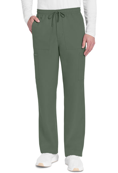 Workwear Originals Ultra CK279A Men's Mid Rise Zip Fly Straight Leg Scrub Pants Olive
