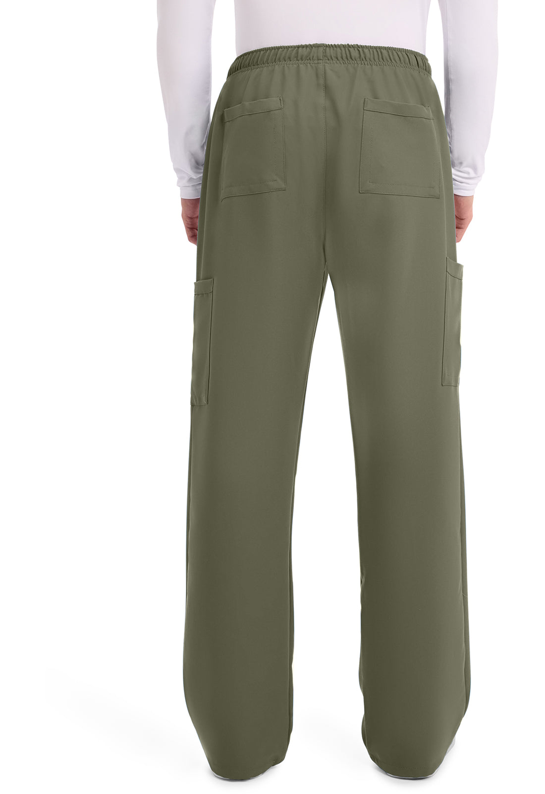 Workwear Originals Ultra CK279A Men's Mid Rise Zip Fly Straight Leg Scrub Pants Olive