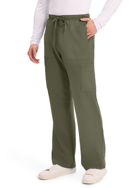 Workwear Originals Ultra CK279A Men's Mid Rise Zip Fly Straight Leg Scrub Pants Olive