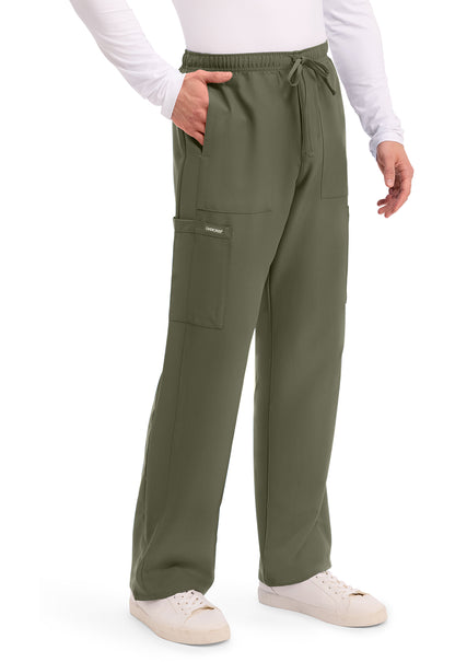 Workwear Originals Ultra CK279A Men's Mid Rise Zip Fly Straight Leg Scrub Pants Olive