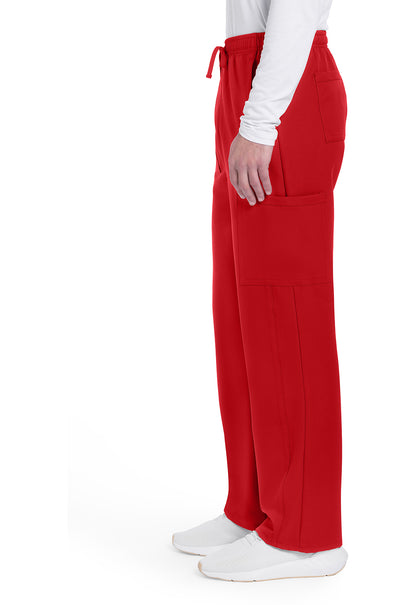Workwear Originals Ultra CK279A Men's Mid Rise Zip Fly Straight Leg Scrub Pants Red