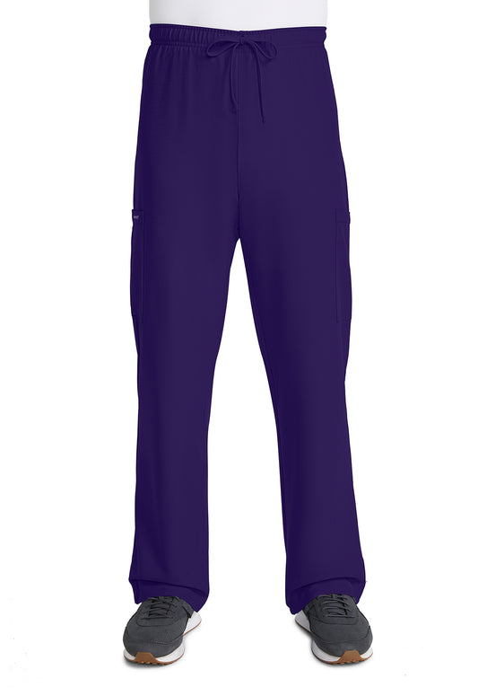 Originals Ultra CK280A Unisex Mid Rise Drawstring Straight Pants Grape Model Image Front | Cherokee