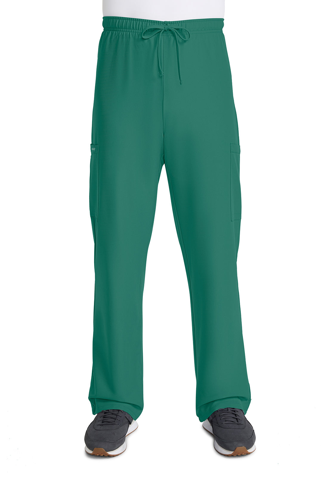 Originals Ultra CK280A Unisex Mid Rise Drawstring Straight Pants Hunter Green Model Image Front | Cherokee