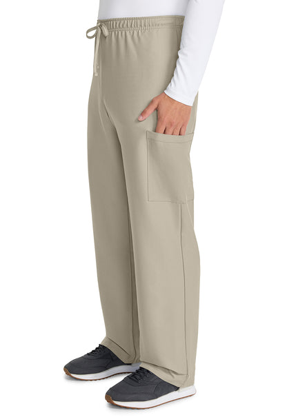 Originals Ultra CK280A Unisex Mid Rise Drawstring Straight Pants KHAKI Model Image Right Side | Cherokee