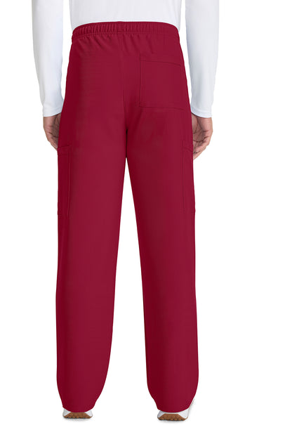 Originals Ultra CK280A Unisex Mid Rise Drawstring Straight Pants RED Model Image Back | Cherokee