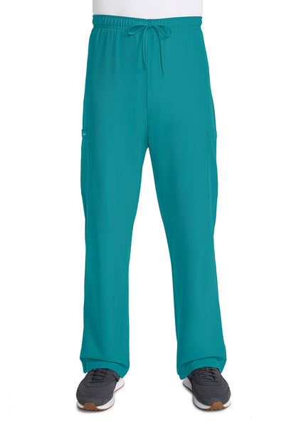 Originals Ultra CK280A Unisex Mid Rise Drawstring Straight Pants Teal Blue Model Image Front | Cherokee