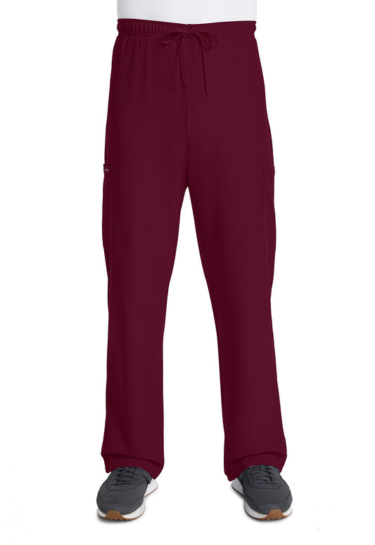 Originals Ultra CK280A Unisex Mid Rise Drawstring Straight Pants Wine Model Image Front | Cherokee