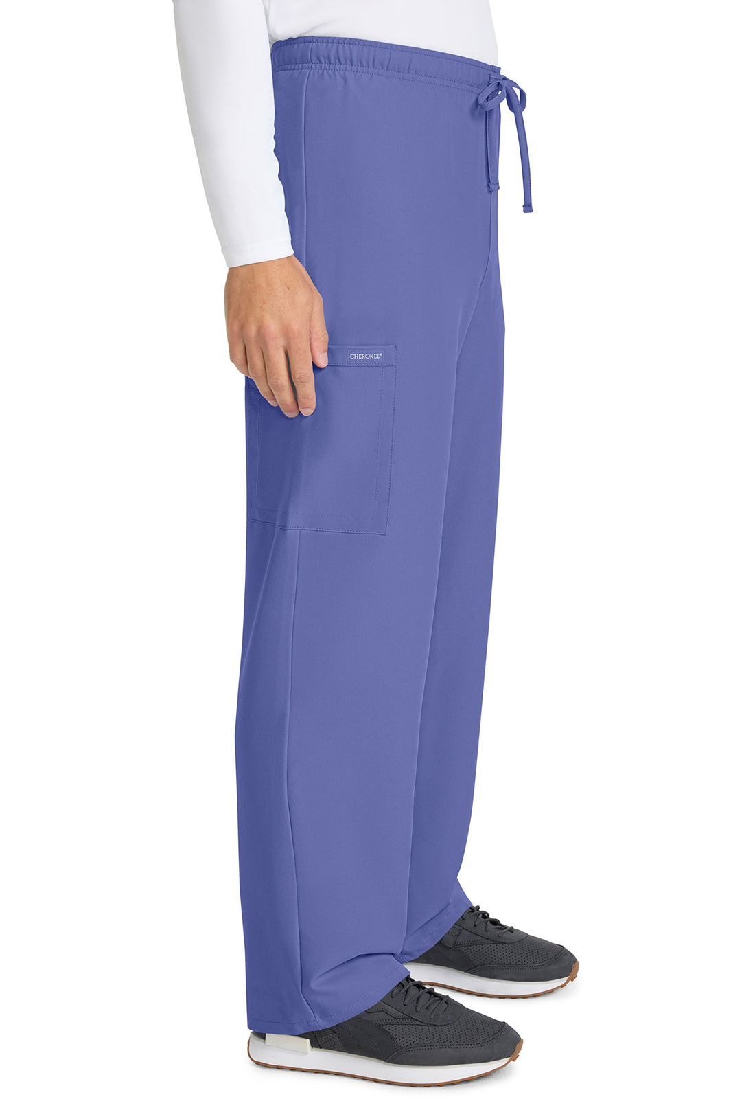 Workwear Originals Ultra CK280A Unisex Unisex Mid Rise Drawstring Straight Scrub Pants Ciel Blue