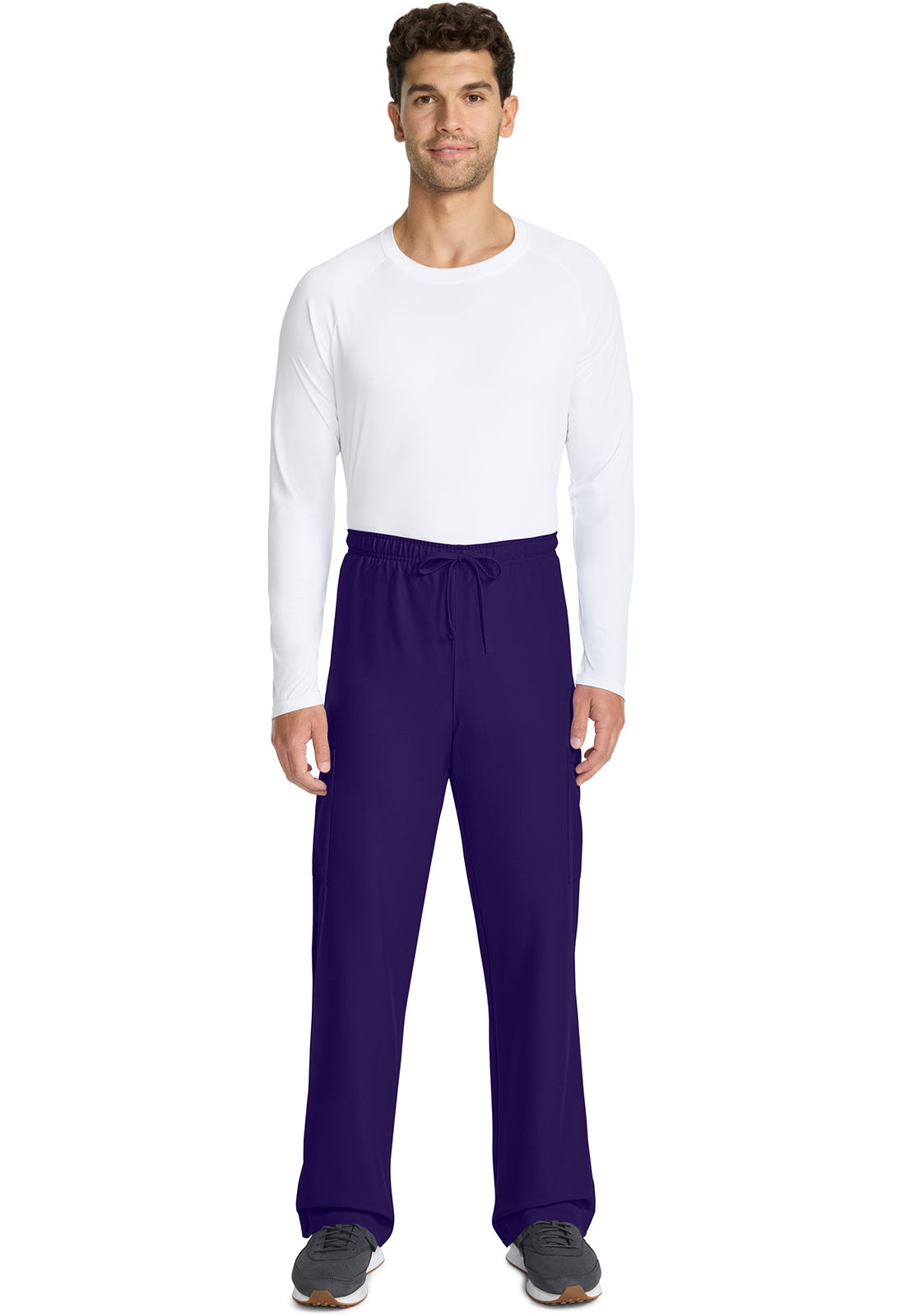 Workwear Originals Ultra CK280A Unisex Unisex Mid Rise Drawstring Straight Scrub Pants Grape