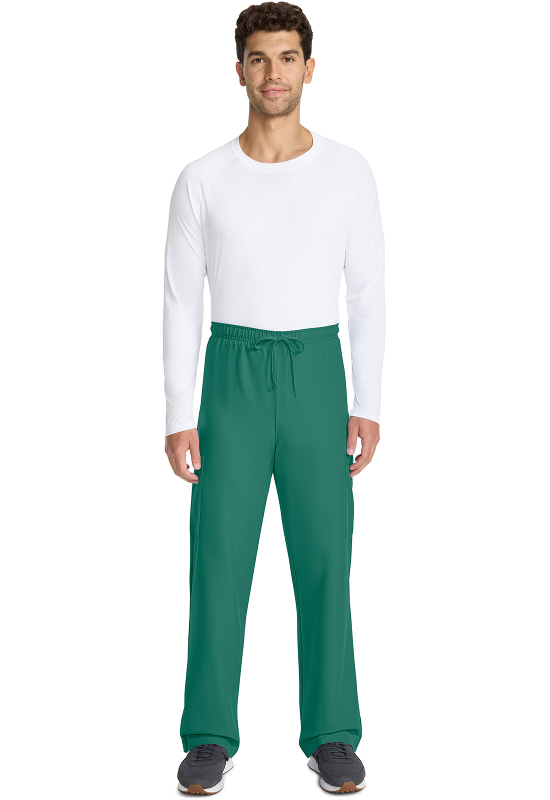 Workwear Originals Ultra CK280A Unisex Unisex Mid Rise Drawstring Straight Scrub Pants Hunter Green