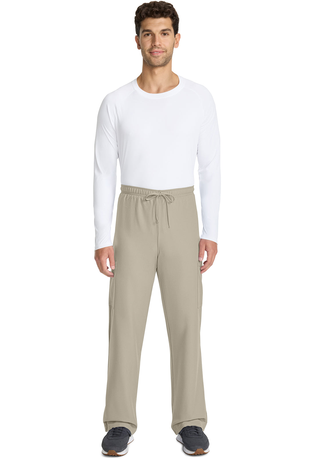 Workwear Originals Ultra CK280A Unisex Unisex Mid Rise Drawstring Straight Scrub Pants Khaki